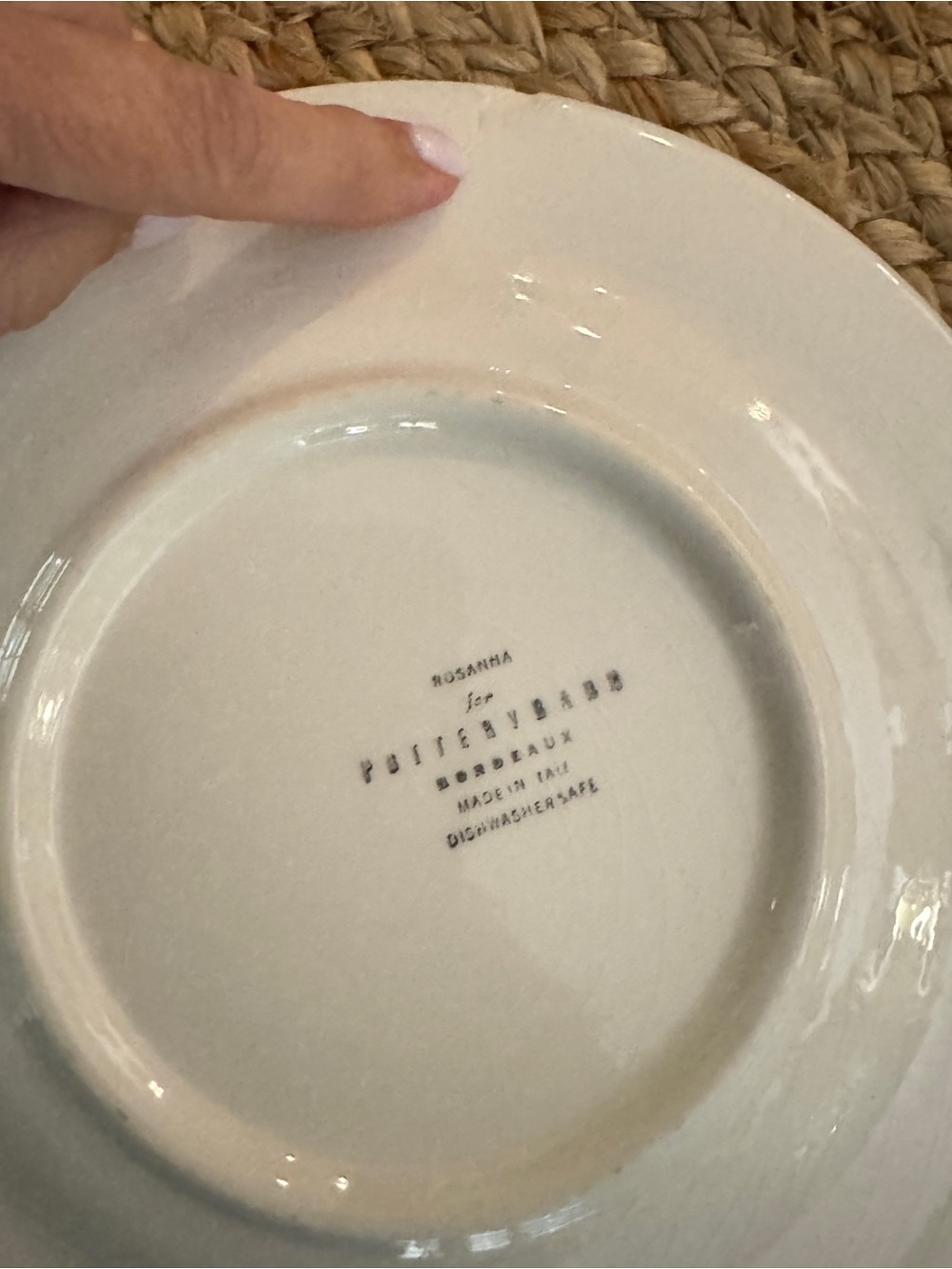 Pottery Barn Rosanna Bordeaux Plates Set of 4 French Wine Appetizer Salad Italy - Picture 10 of 10
